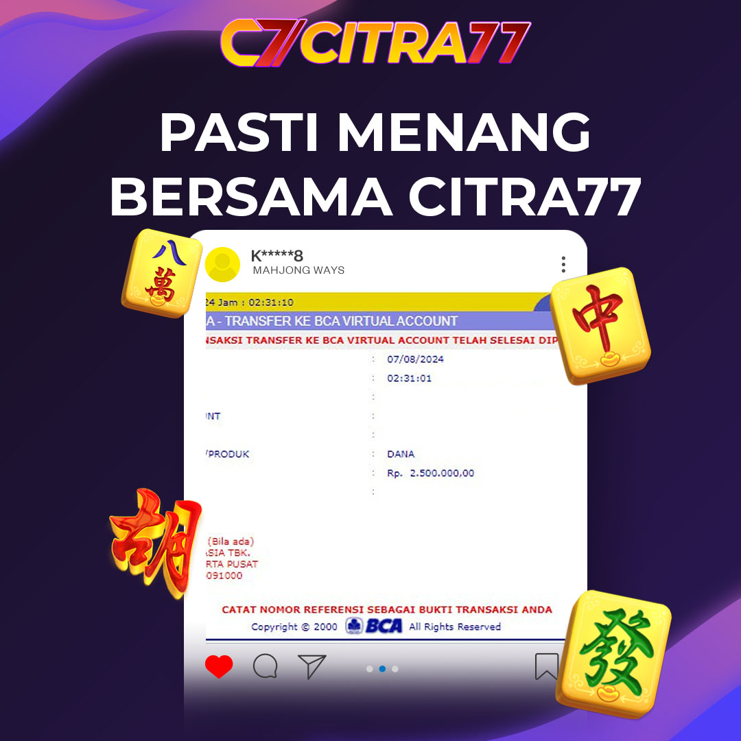 CITRA77 JACKPOT PG SOFT WIN Rp. 2.500.000,- LUNAS	
